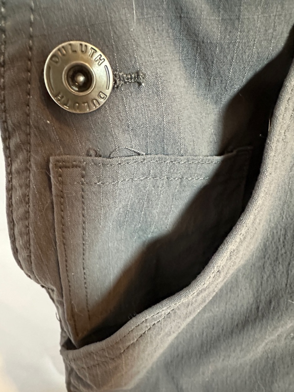 Gray Utility Short Overalls - Picture 4 of 14
